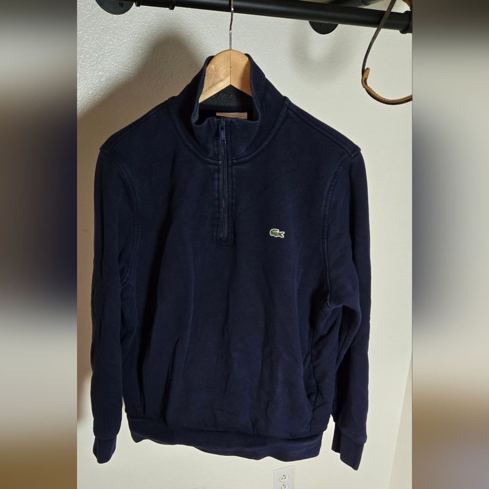 Lacoste Navy Blue Pullover Sweatshirt